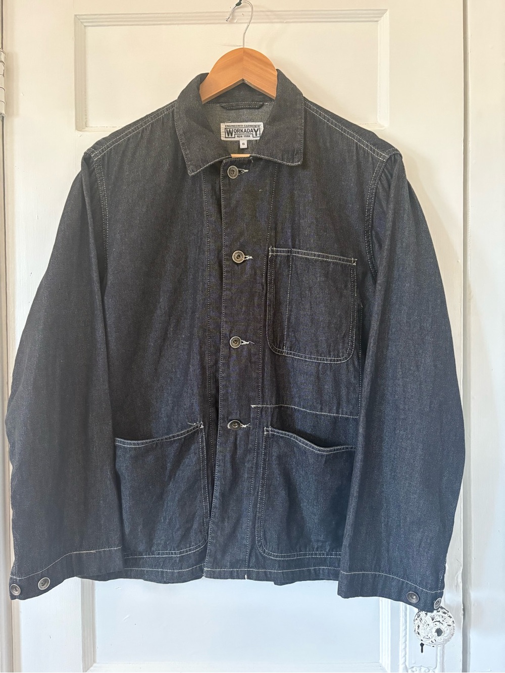 Engineered Garments Made in USA Denim Chore Jacket - Picture 2 of 9